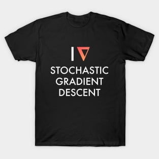 I Heart Stochastic Gradient Descent - Black T-Shirt